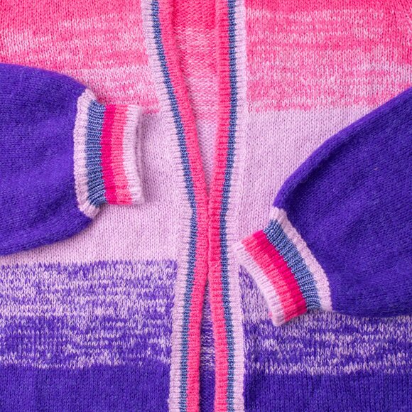 Lilly Pulitzer Women's Small Cardigan Sweater Pink Purple Ombre Knit - Picture 6 of 10